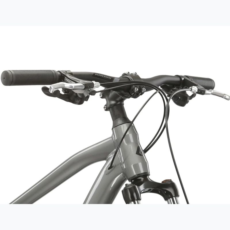 Mountainbike KROSS Hexagon 3.0 27,5" 2024 Grau/Dunkelblau/Glanz 4
