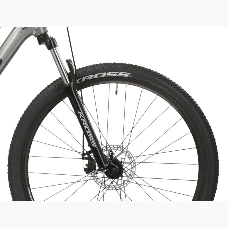 Mountainbike KROSS Hexagon 3.0 27,5" 2024 Grau/Dunkelblau/Glanz 6