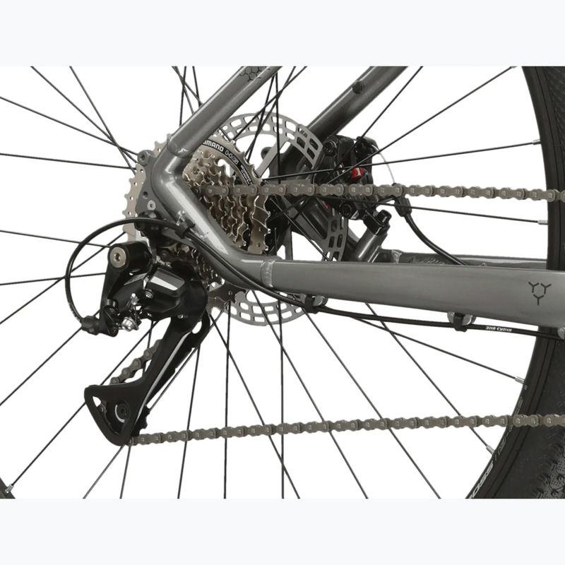 Mountainbike KROSS Hexagon 3.0 27,5" 2024 Grau/Dunkelblau/Glanz 8