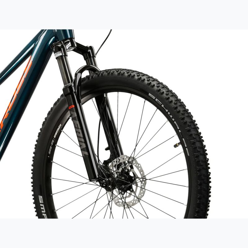 Jugendfahrrad KROSS Level Jr 5.0 Türkis/Orange/Glanz 5