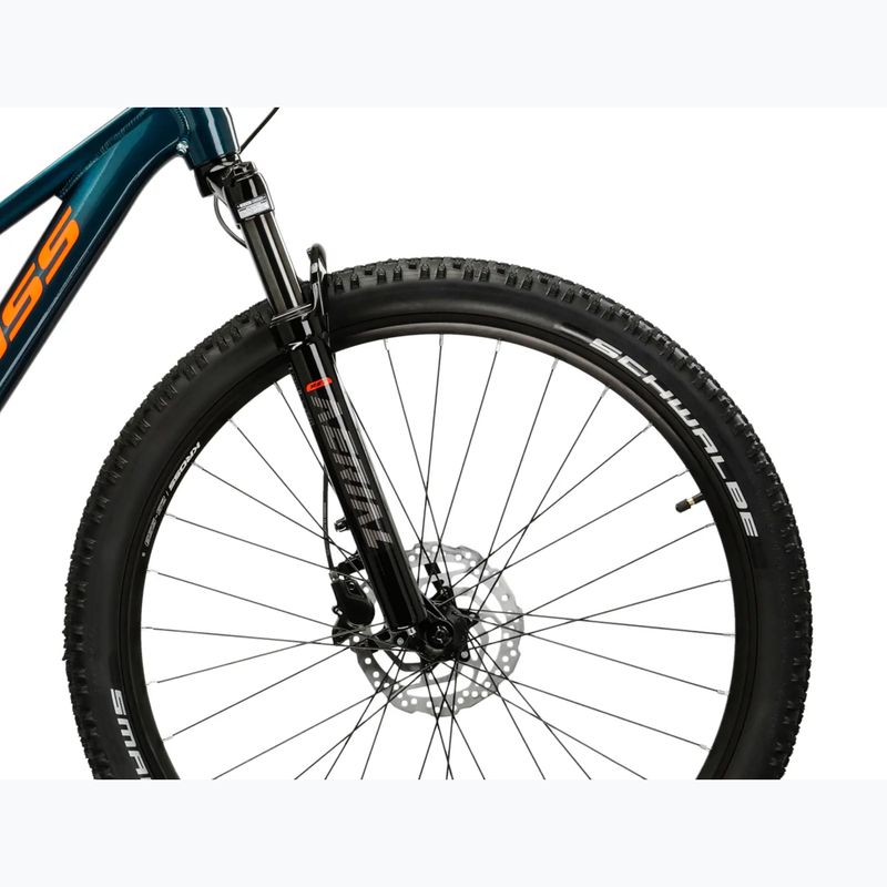 Jugendfahrrad KROSS Level Jr 5.0 Türkis/Orange/Glanz 6