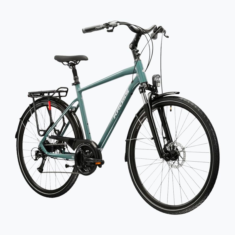 Herren-Trekkingrad KROSS Trans 3.0 green/silver/gloss 2