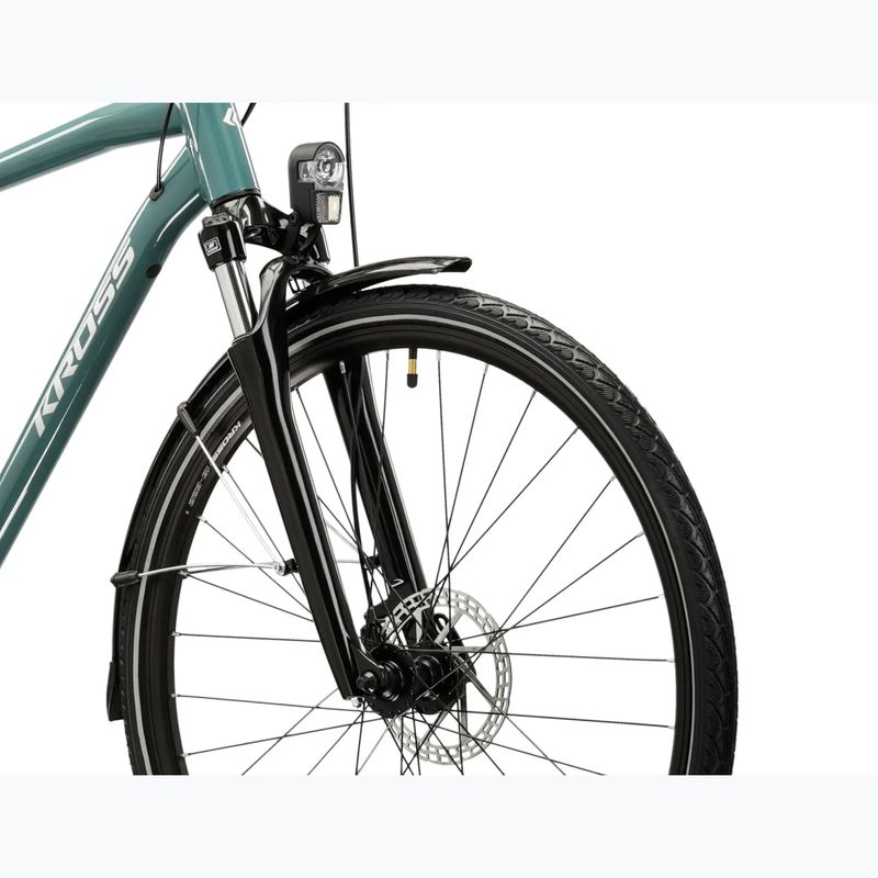 Herren-Trekkingrad KROSS Trans 3.0 green/silver/gloss 5