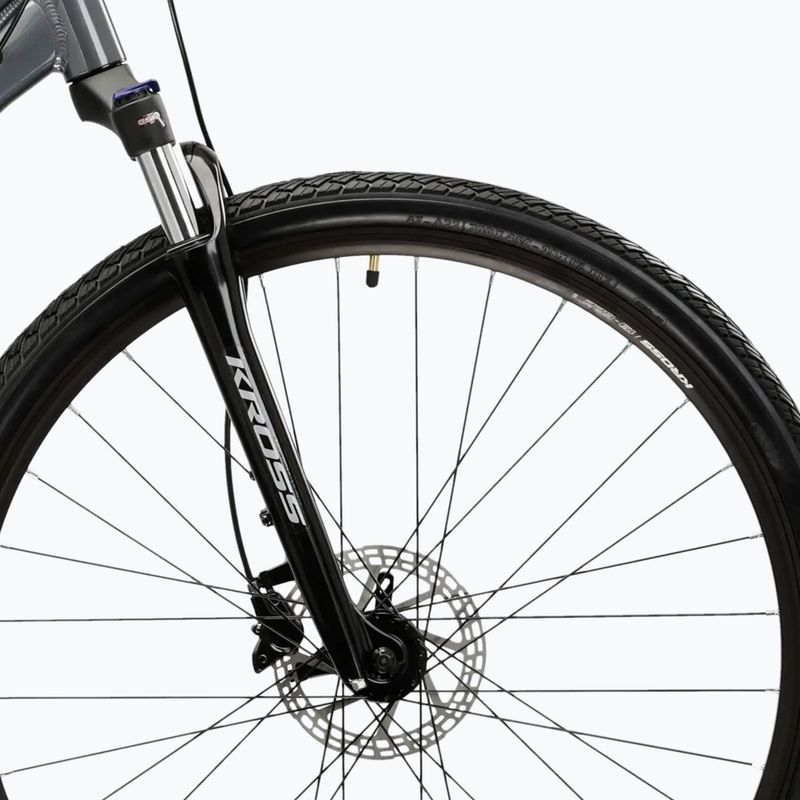 Crossbike Damen KROSS Evado 5.0 W Grau/Blau/Glanz 6