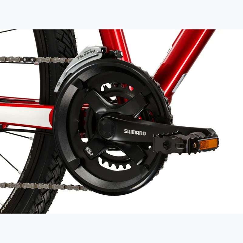 Crossbike KROSS Evado 4.0 Bordeauxrot/Weiß 9