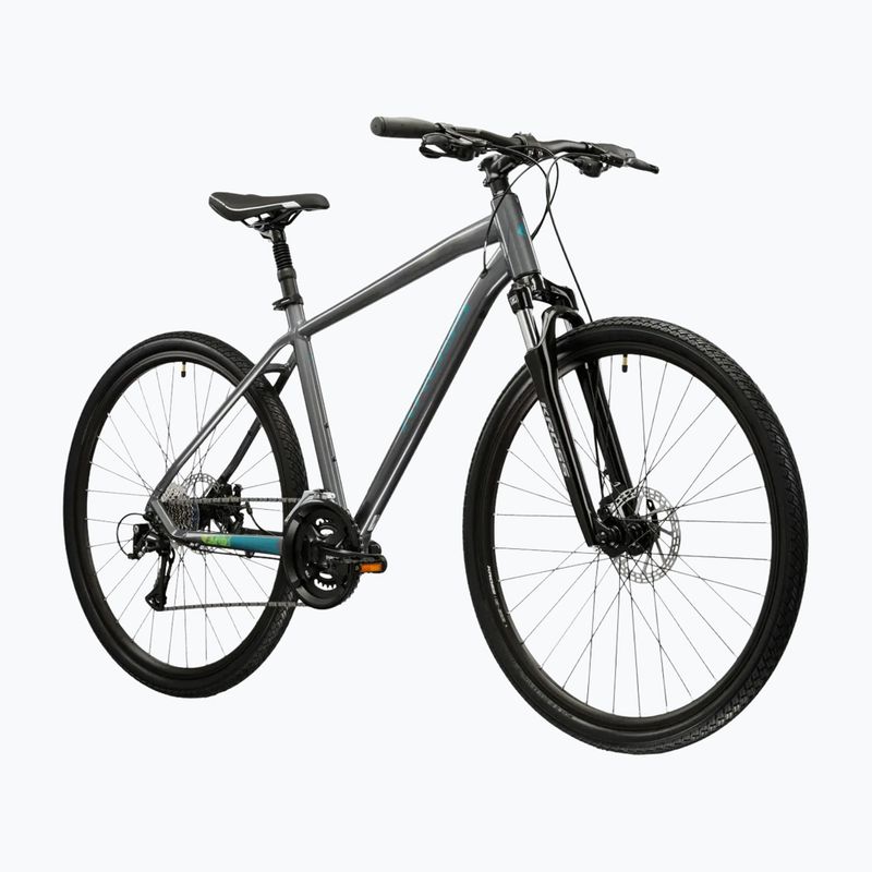 Crossbike KROSS Evado 3.0 Grau/Petrol/Glanz 2