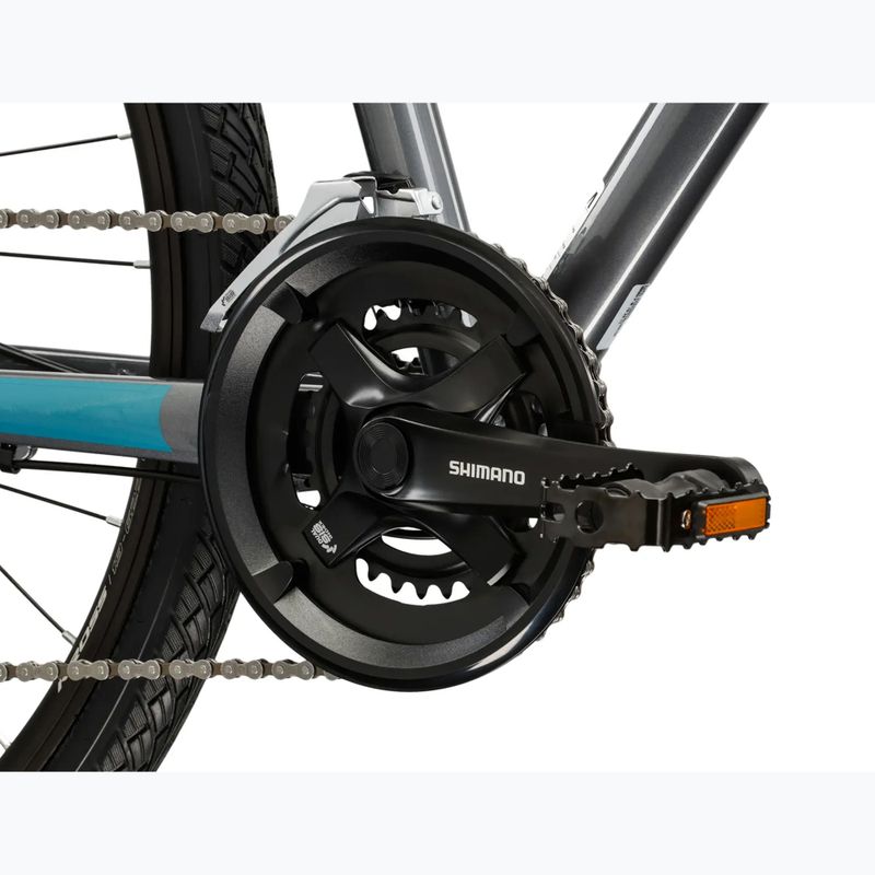 Crossbike KROSS Evado 3.0 Grau/Petrol/Glanz 9