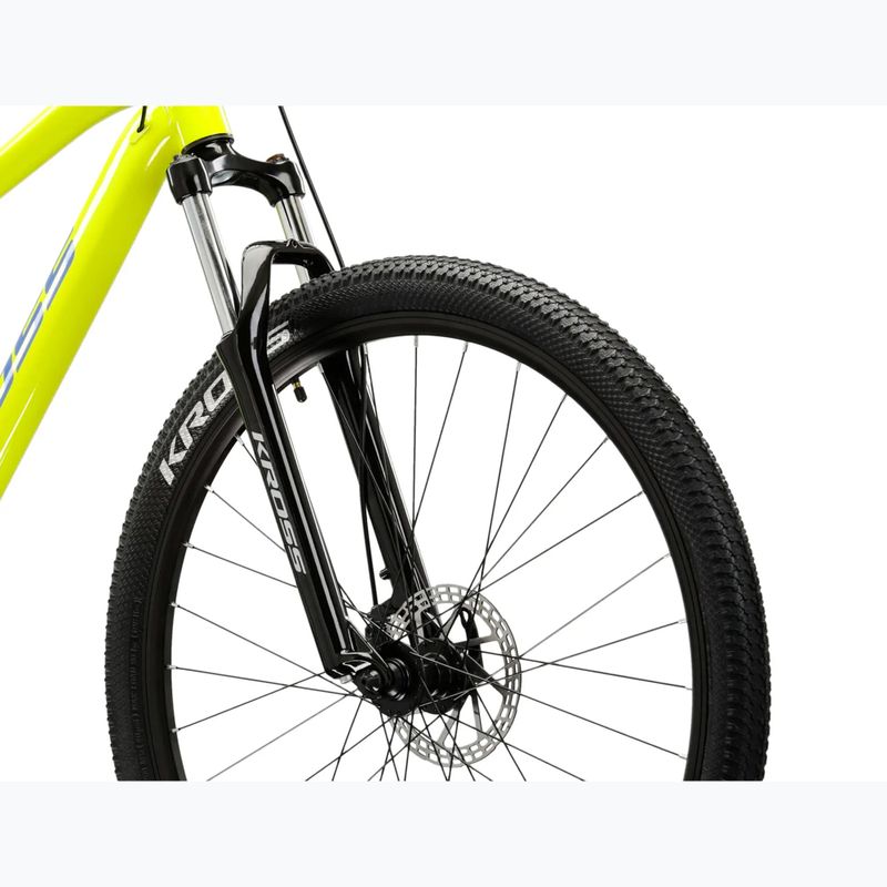 Mountainbike KROSS Hexagon 2.0 29" 2025 Limonengrün/Blau/Glanz 5