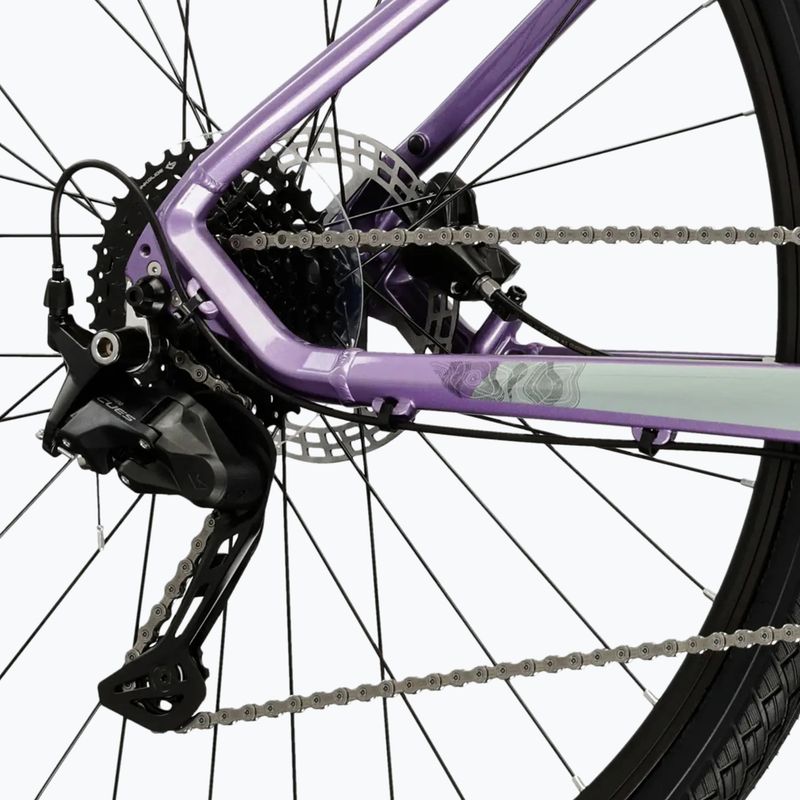 Damen-Crossrad KROSS Evado 5.0 In purple/black/gloss 8