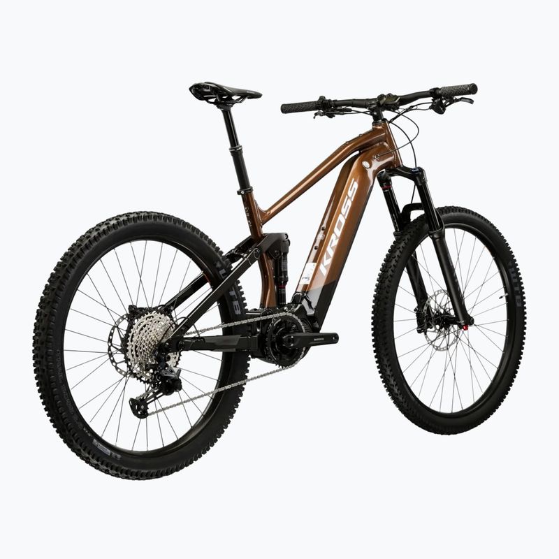 E-Bike Herren KROSS Grist Boost 3.0 el. 630 Wh Braun/Schwarz/Glanz 3