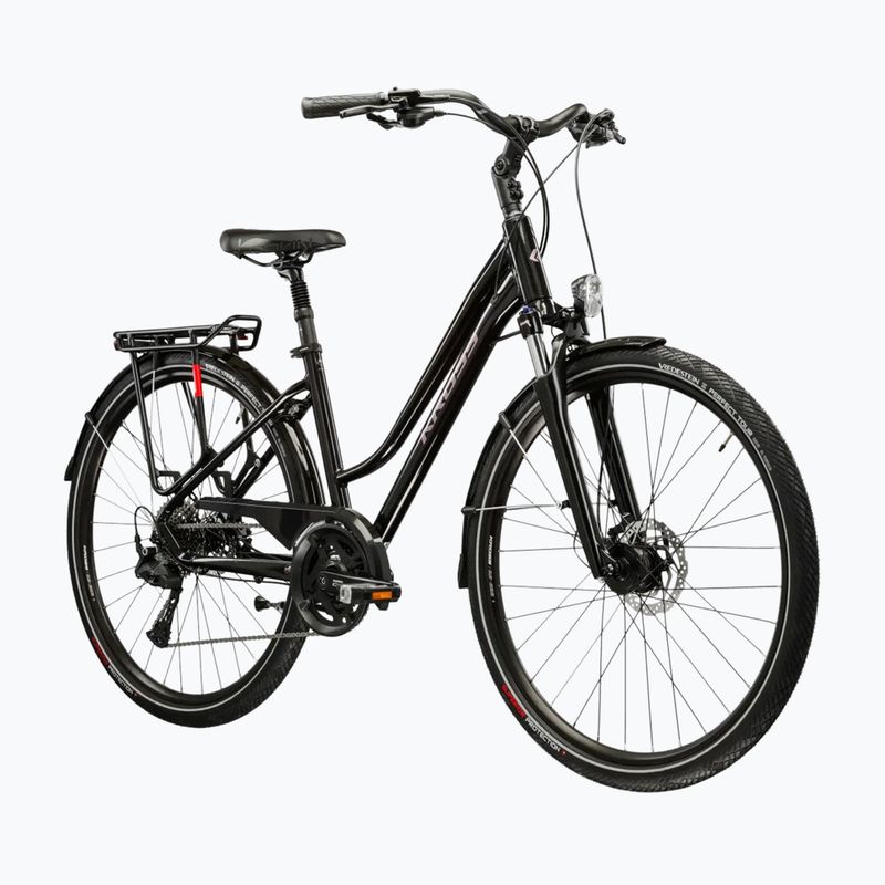 Damen-Trekkingrad KROSS Trans 7.0 In black/pink/gloss 2