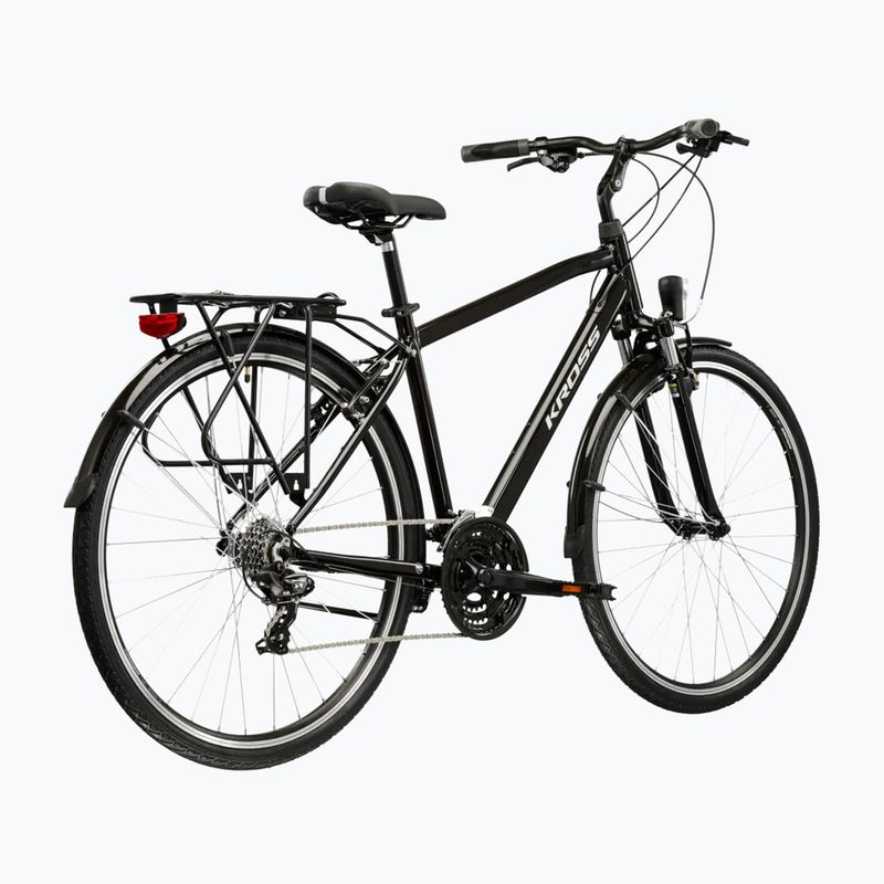 Herren-Trekkingrad KROSS Trans 1.0 black/silver/gloss 3