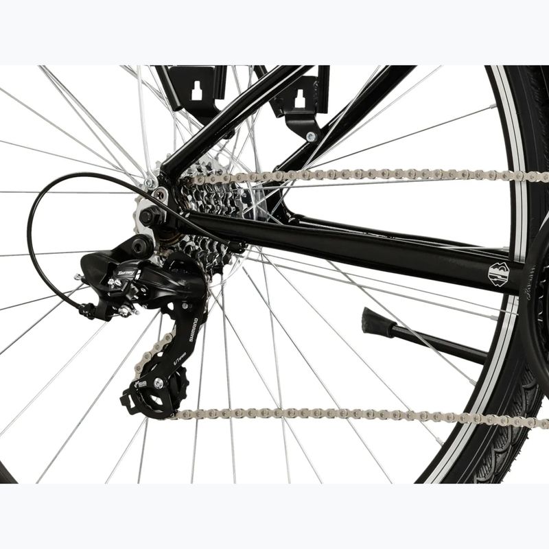 Damen-Trekkingrad KROSS Trans 1.0 In black/silver/gloss 7