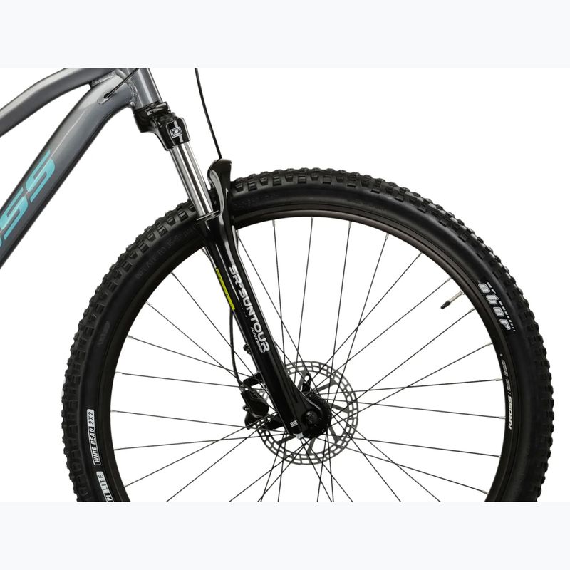 Mountainbike Damen KROSS Lea 4.0 W 27.5 Grau/Türkis/Glanz 6