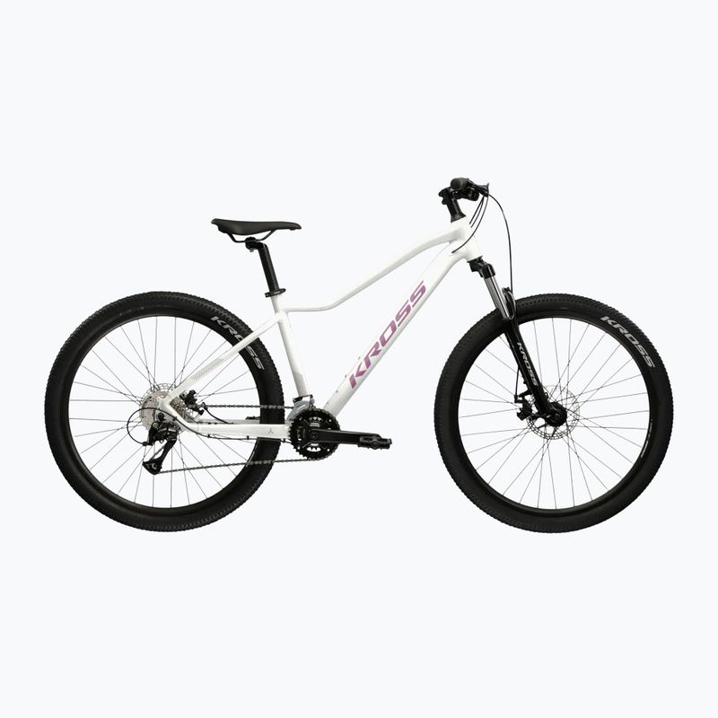 Mountainbike Damen KROSS Lea 3.0 W 27.5 Weiß/Rosa/Glanz