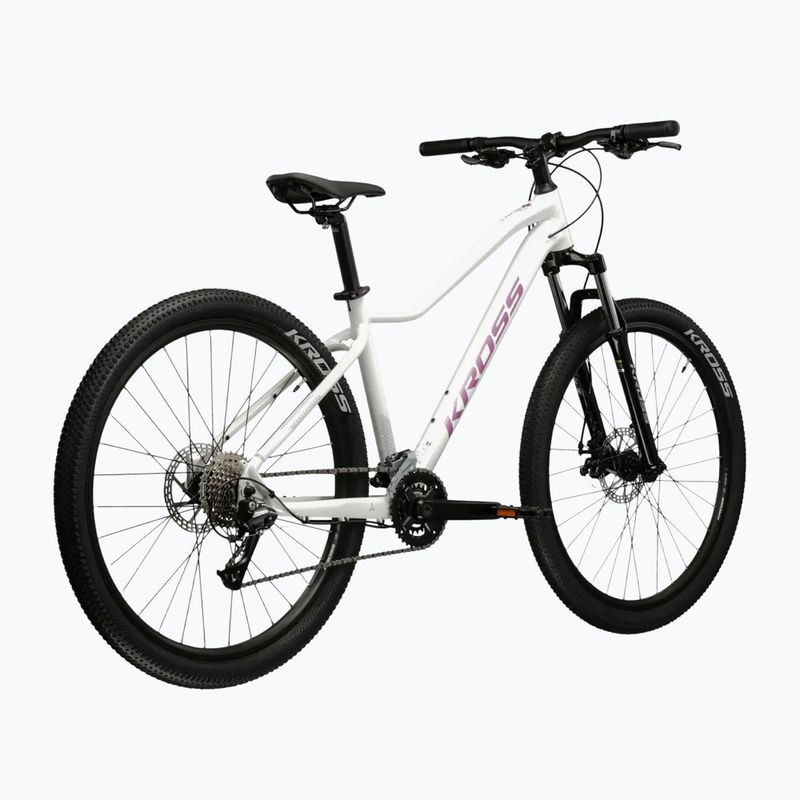 Mountainbike Damen KROSS Lea 3.0 W 27.5 Weiß/Rosa/Glanz 3