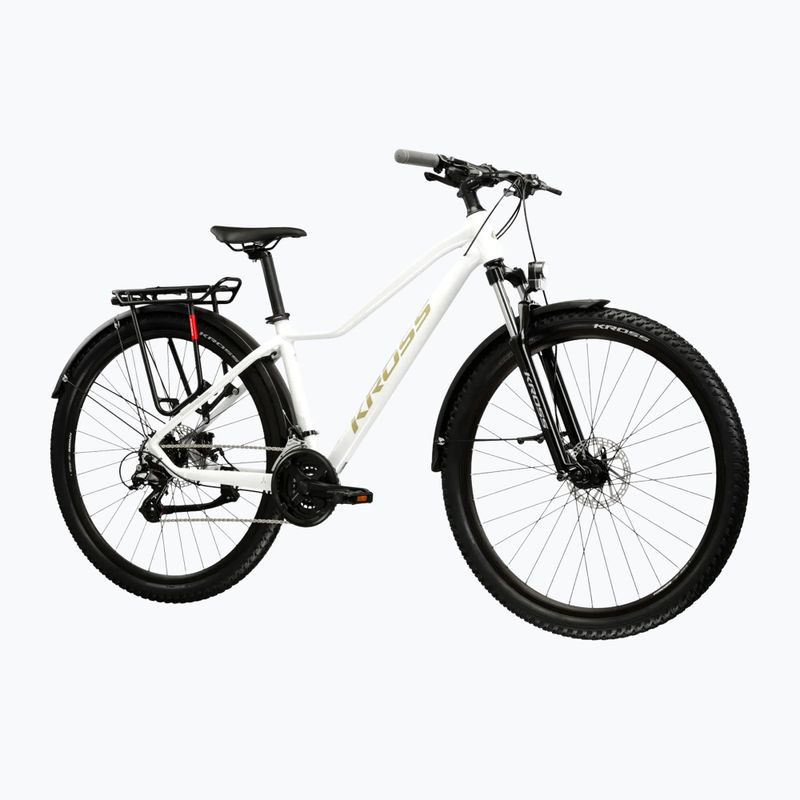 Damen-Mountainbike KROSS Lea 2.0 Eq W 27.5 white/gold/gloss 2
