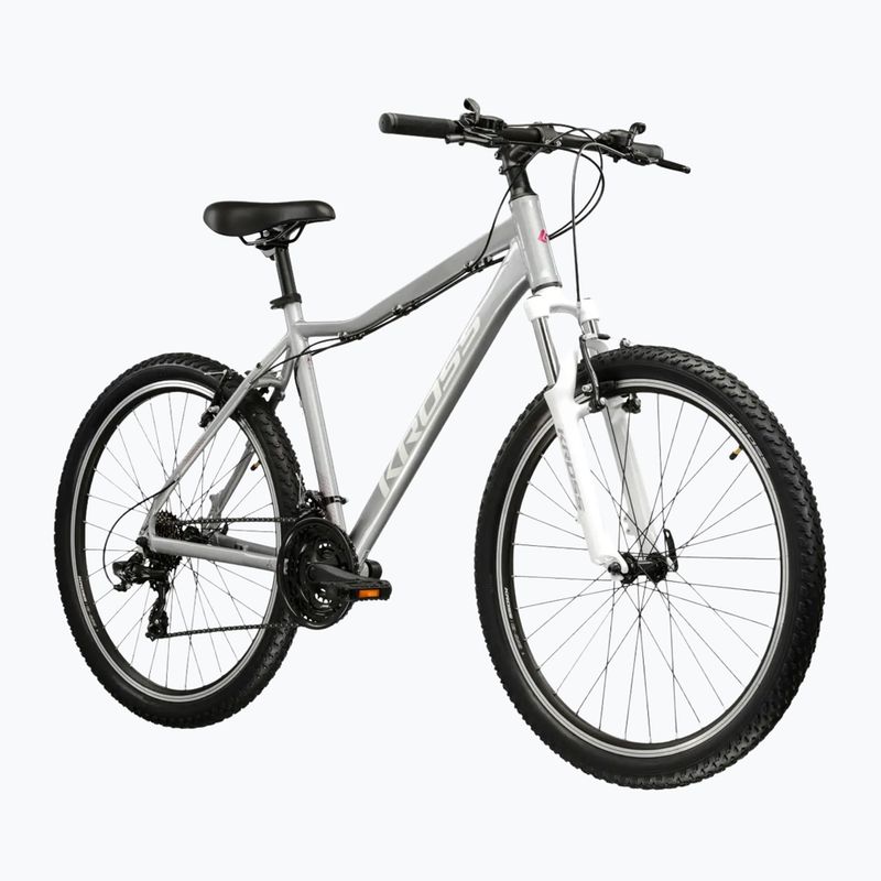 Damen-Mountainbike KROSS Lea 1.0 silver/white/gloss 2