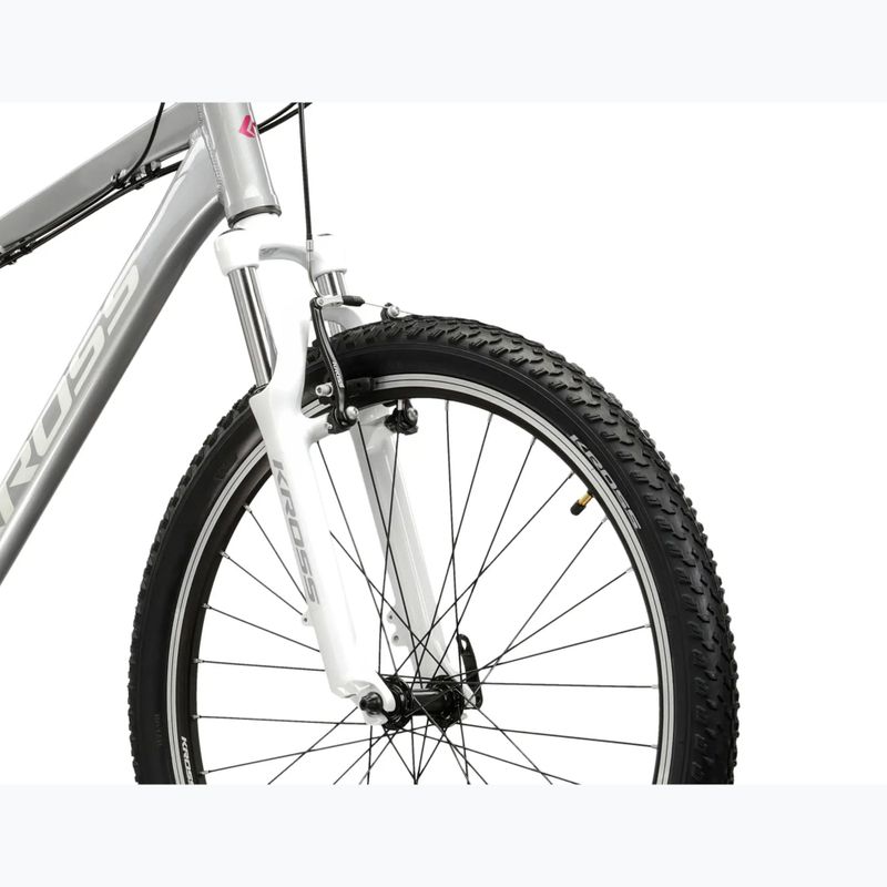 Damen-Mountainbike KROSS Lea 1.0 silver/white/gloss 5