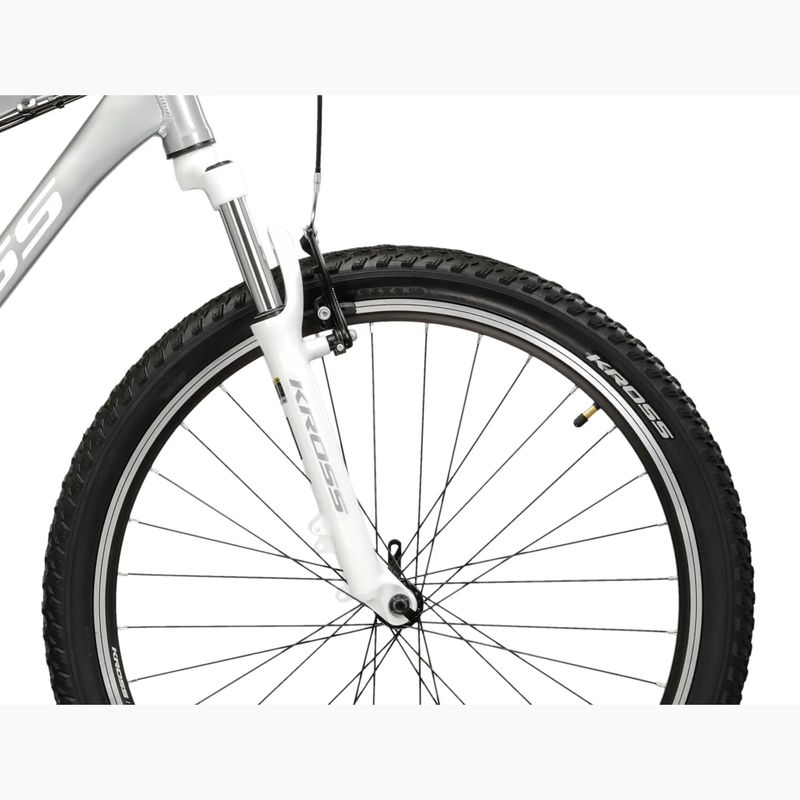 Damen-Mountainbike KROSS Lea 1.0 silver/white/gloss 6