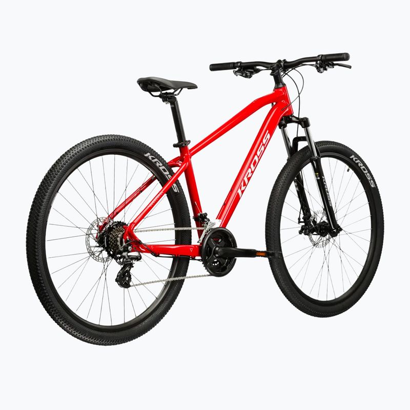 Mountainbike KROSS Hexagon 2.0 27,5" Rot/Grau/Glanz 3