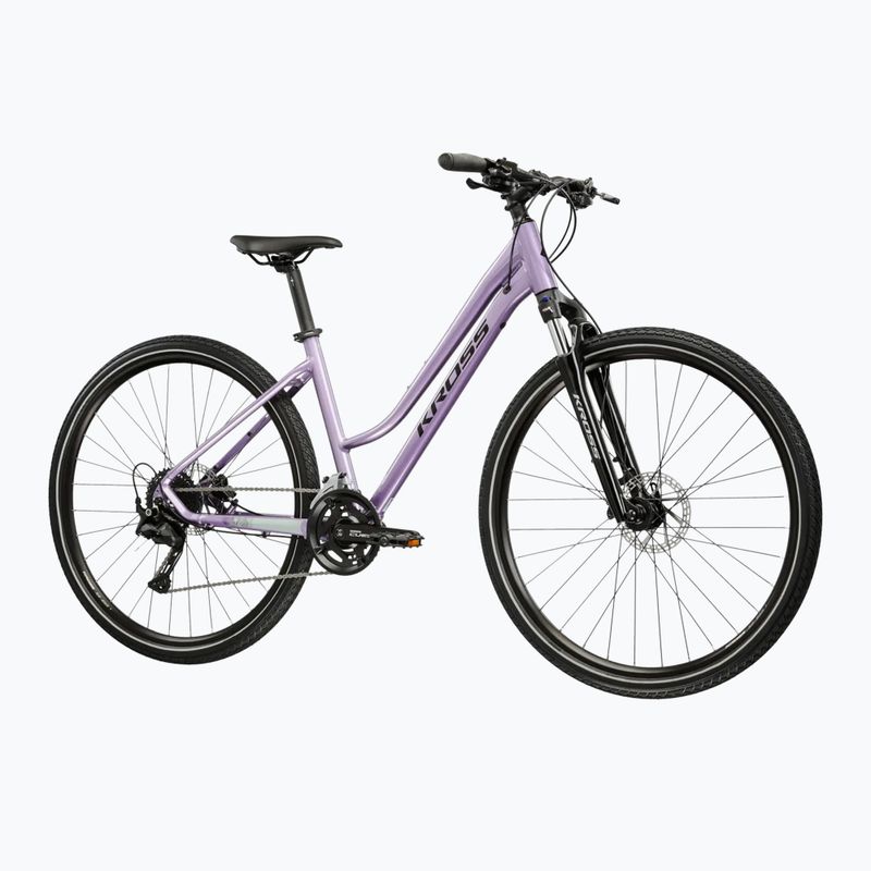 Damen-Crossrad KROSS Evado 5.0 In purple/black/gloss 2