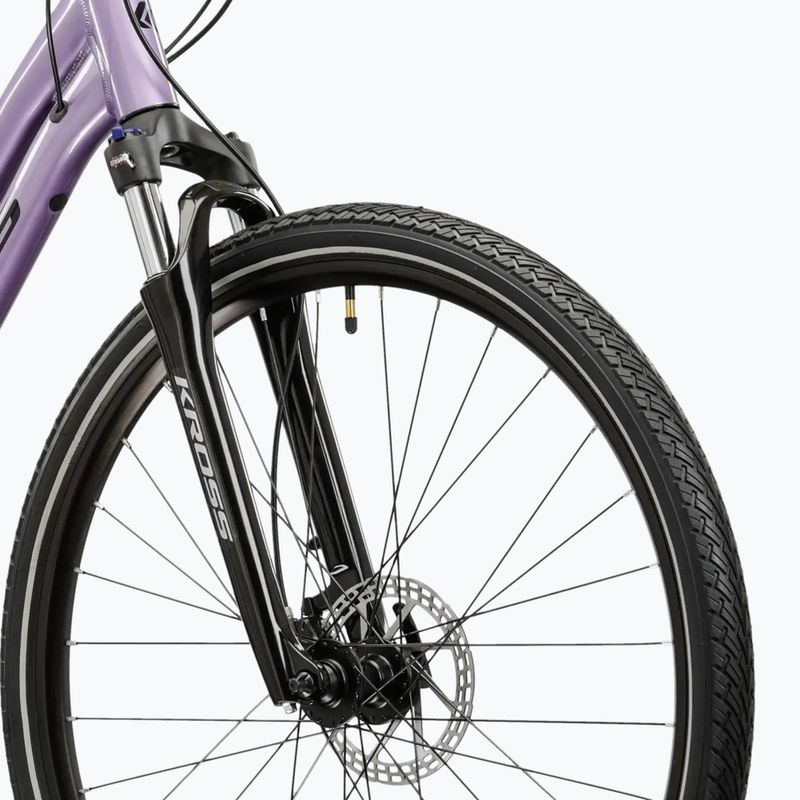 Damen-Crossrad KROSS Evado 5.0 In purple/black/gloss 5