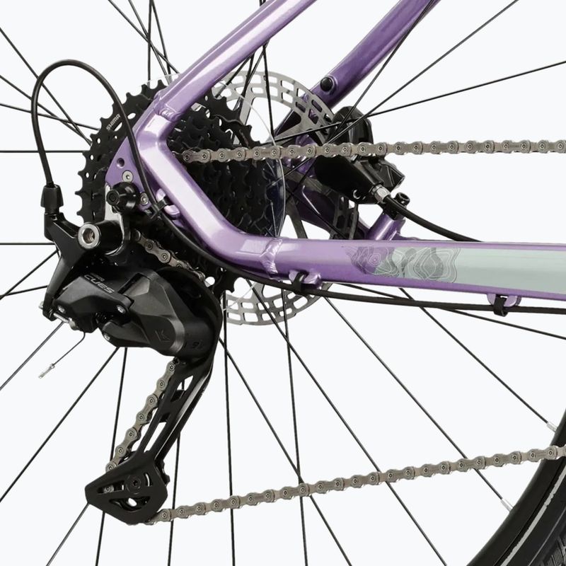 Damen-Crossrad KROSS Evado 5.0 In purple/black/gloss 7