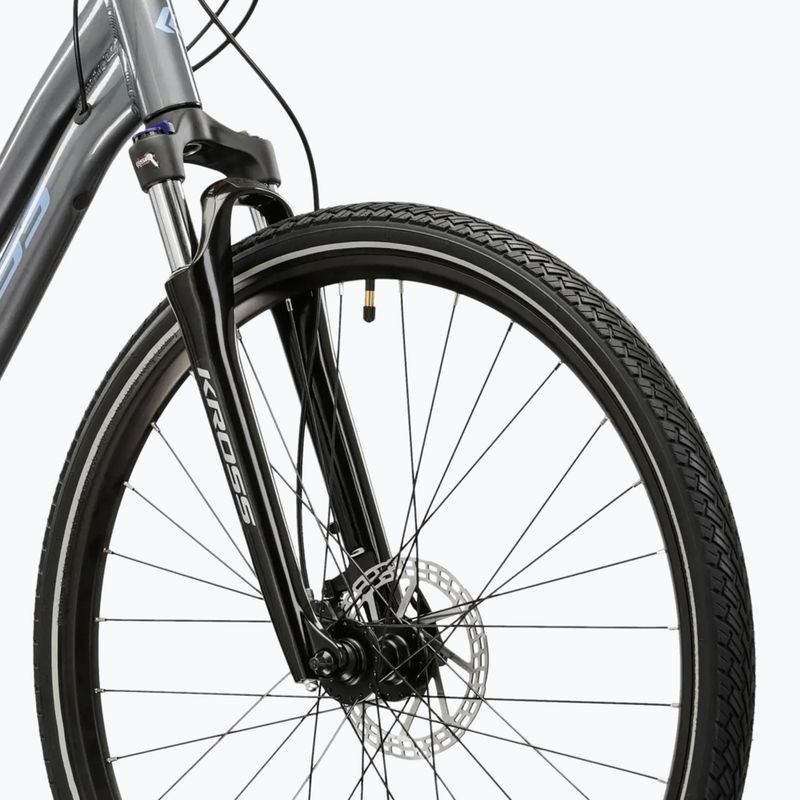 Damen-Crossrad KROSS Evado 5.0 In grey/blue/gloss 5