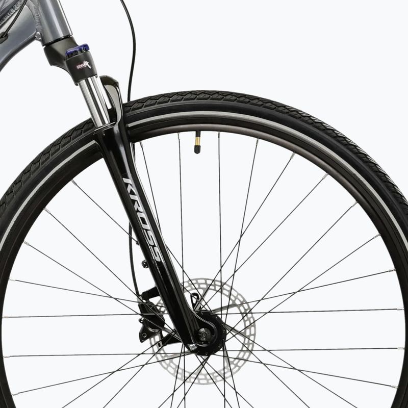 Damen-Crossrad KROSS Evado 5.0 In grey/blue/gloss 6