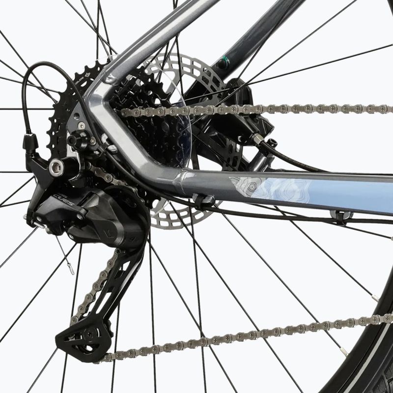 Damen-Crossrad KROSS Evado 5.0 In grey/blue/gloss 8