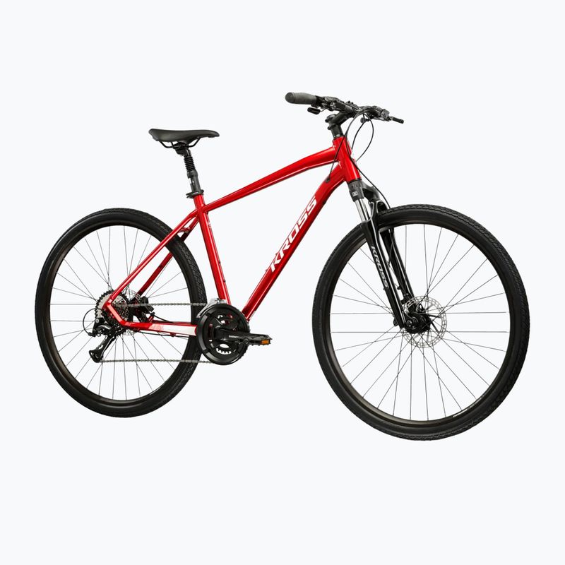 Crossbike KROSS Evado 4.0 Bordeauxrot/Weiß/Glanz 2