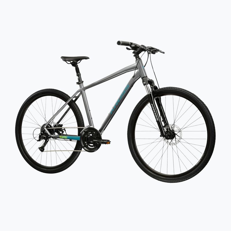 Crossbike KROSS Evado 3.0 Grau/Petrol/Glanz 2