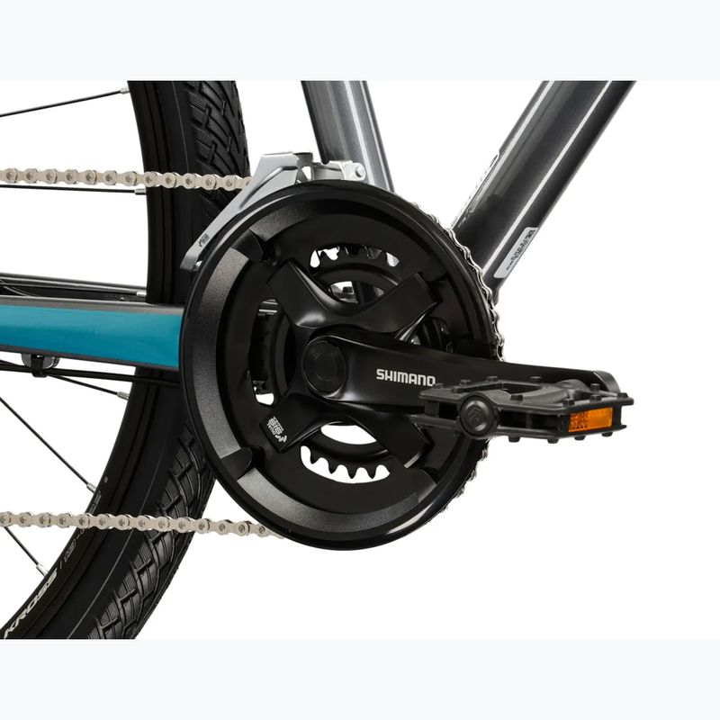 Crossbike KROSS Evado 3.0 Grau/Petrol/Glanz 8