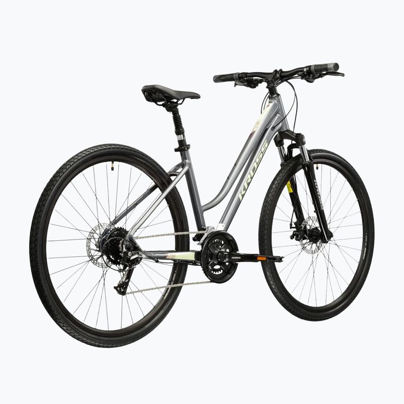 Damen-Crossrad KROSS Evado 3.0 In grey/green/gloss 3