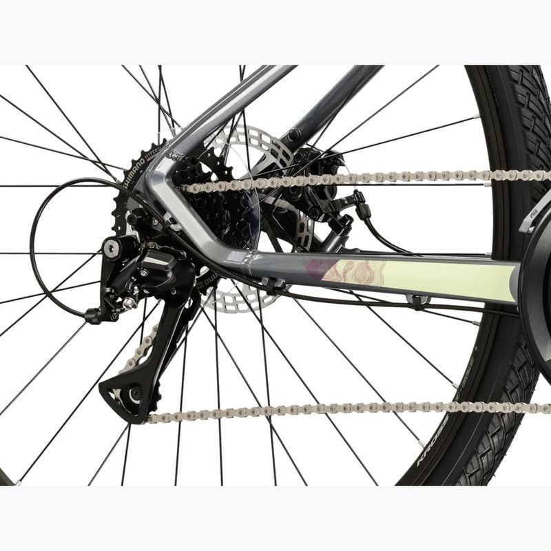 Damen-Crossrad KROSS Evado 3.0 In grey/green/gloss 8