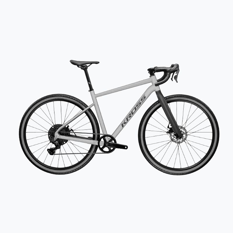 Gravelbike KROSS Esker 1.0 grey/graphite/matte