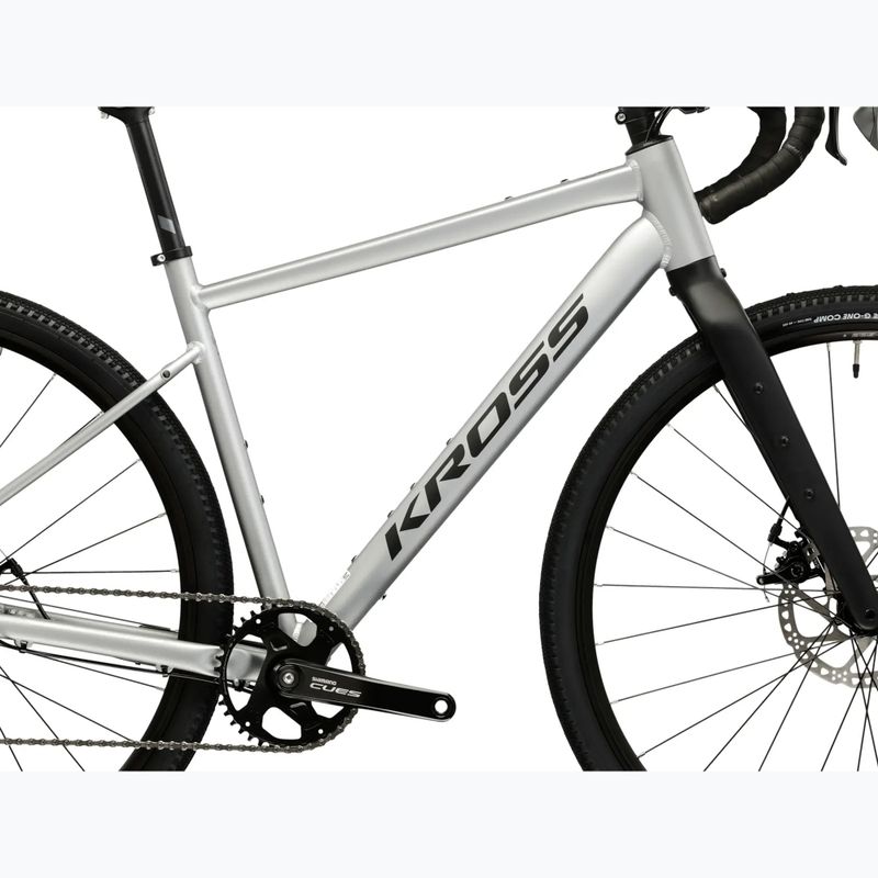 Gravelbike KROSS Esker 1.0 grey/graphite/matte 12