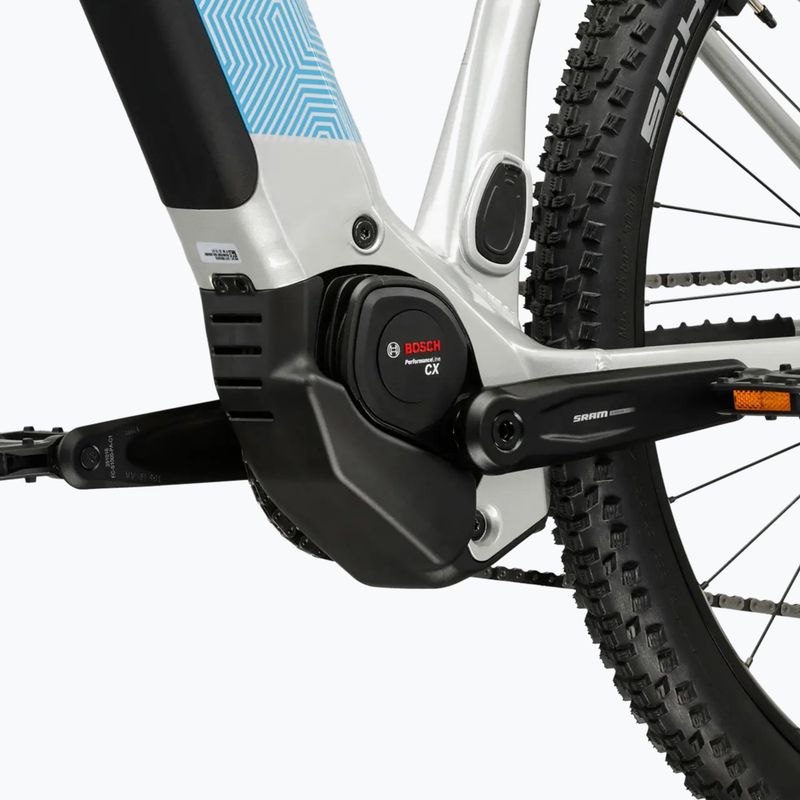 Damen E-Bike KROSS Influx Hyb 5.0 W 29 cells 800 Wh silver/blue/gloss 10