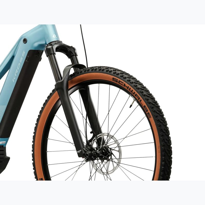 Damen E-Bike KROSS Influx Hyb 4.0 W 29 cells 800 Wh blue/light blue/matte 6
