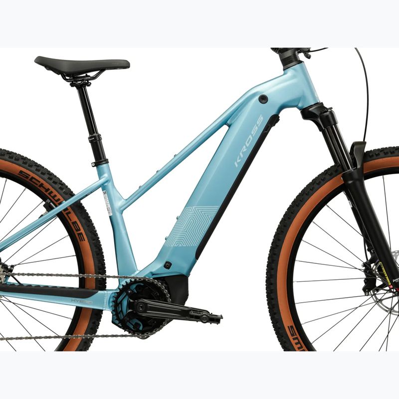 Damen E-Bike KROSS Influx Hyb 4.0 W 29 cells 800 Wh blue/light blue/matte 12