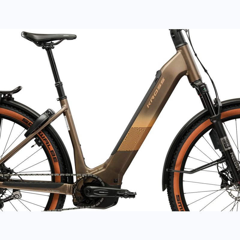 Elektrofahrrad KROSS Influx Suv Hybrid 6.0 29 el. 800 Wh gray/gold/matte 13