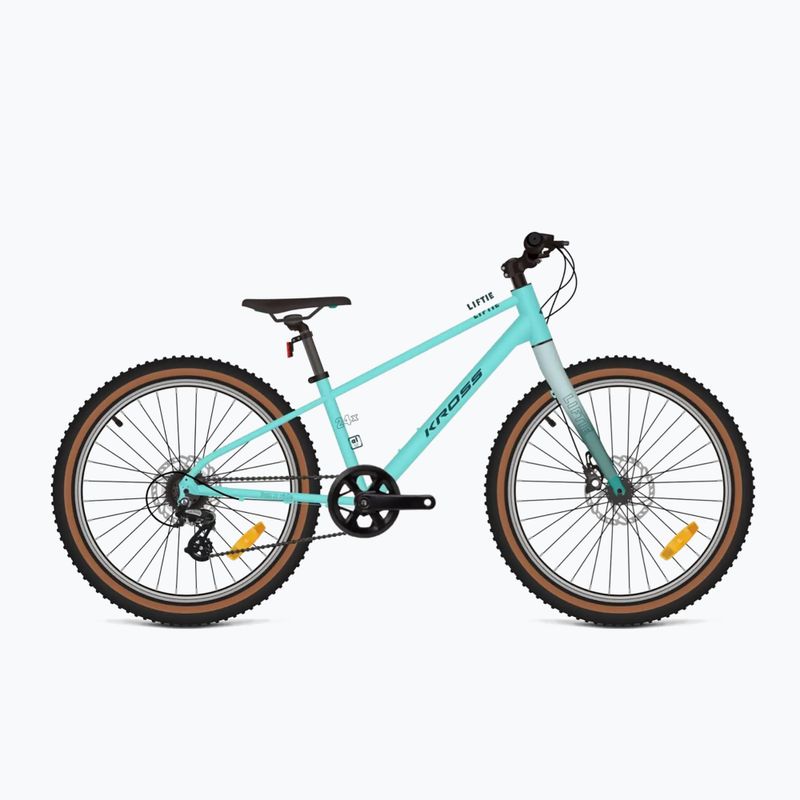 Kinderfahrrad KROSS Liftie 24 X turquoise/black/gloss