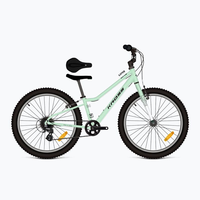 Kinderfahrrad KROSS Liftie 24 mint/black/glossy