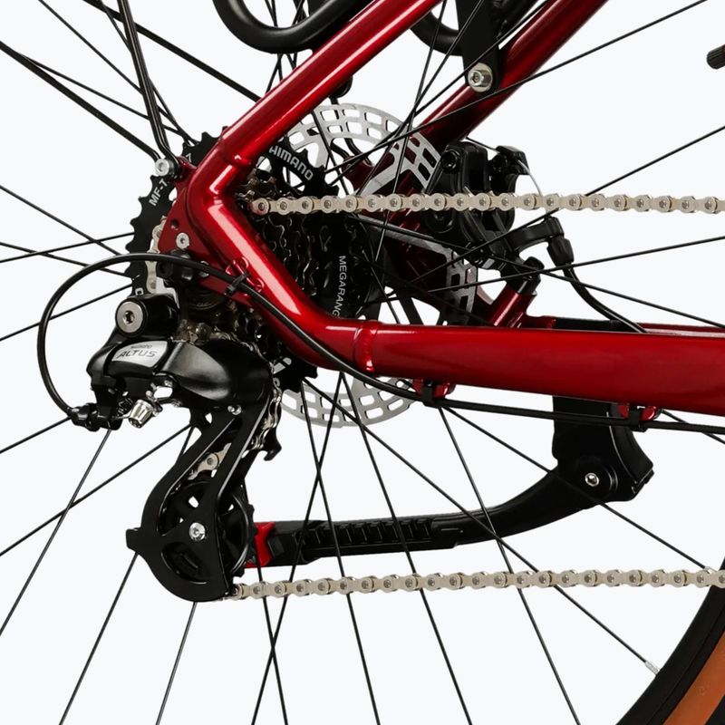 Mountainbike KROSS Hexagon X200 EQ 27,5" Rubinrot/Anthrazit/Glanz 8