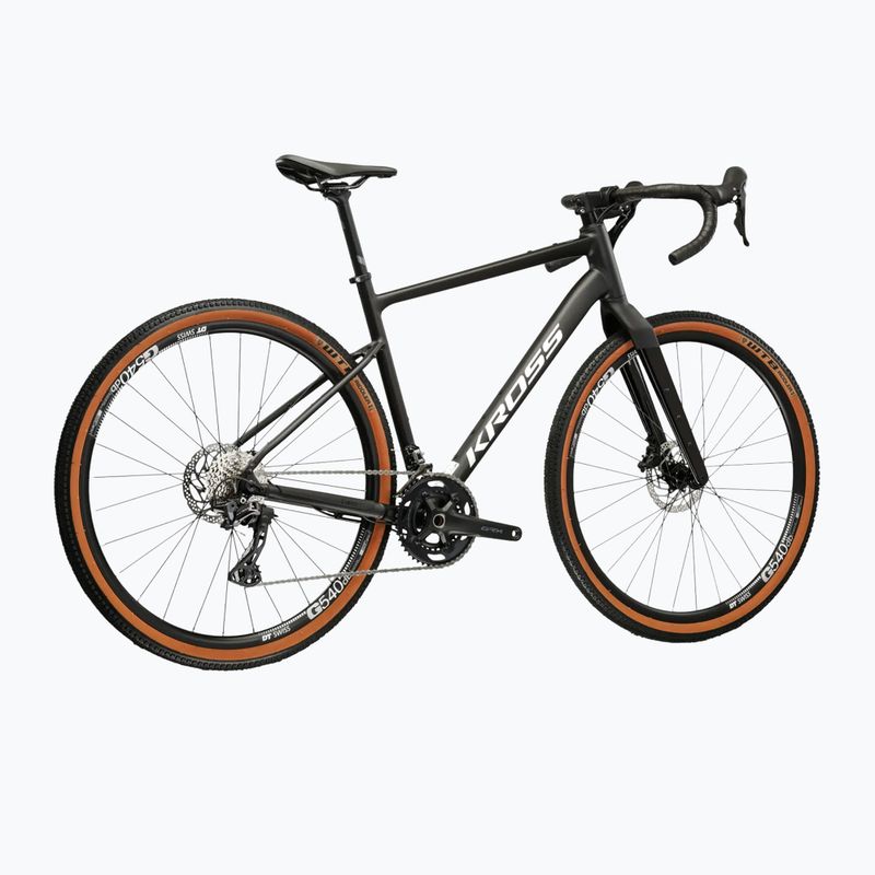 Gravelbike KROSS Esker 6.0 black/white/matte/gloss 3