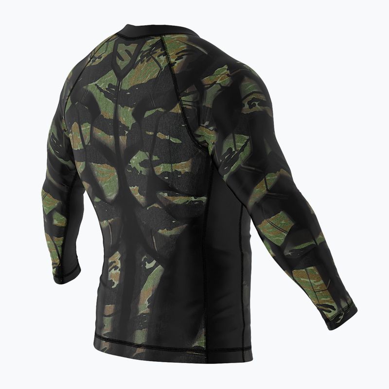 Rashguard longsleeve SMMASH Tiger Armour schwarz-grün RSO3 5