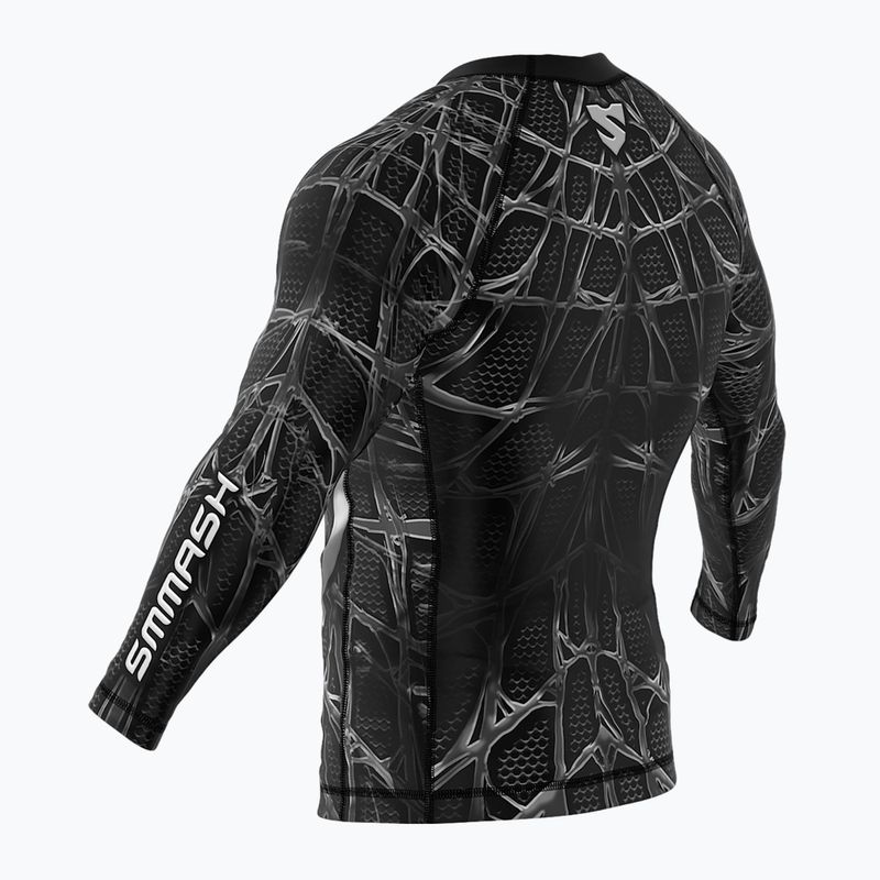 Rashguard longsleeve SMMASH Venomous schwarz-weiß RSO3 5