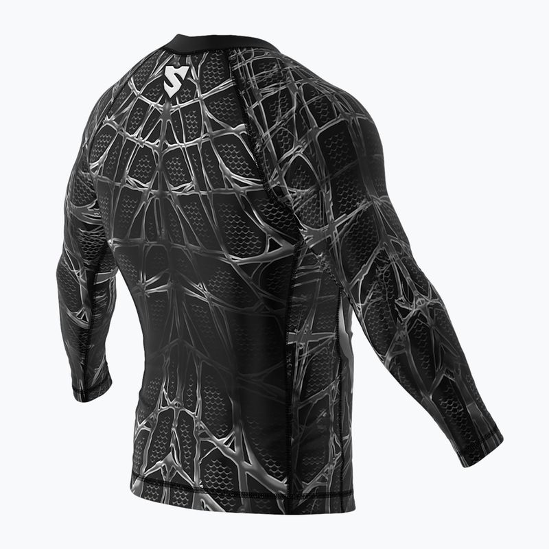 Rashguard longsleeve SMMASH Venomous schwarz-weiß RSO3 6