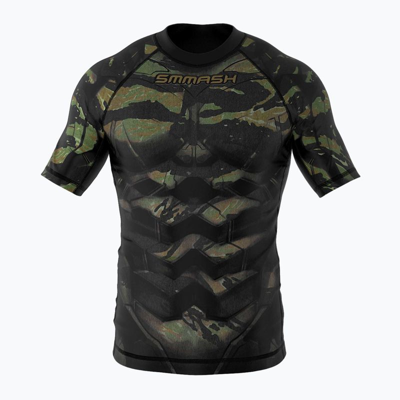 Rashguard SMMASH Tiger Armour grün RSO2